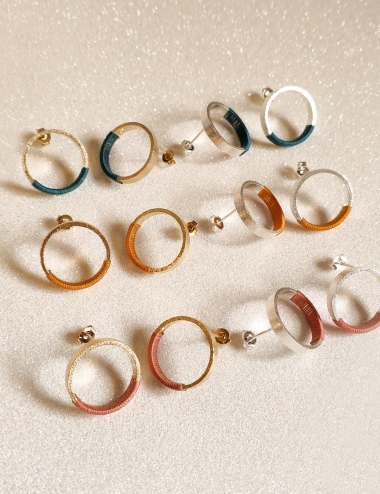 Boucles d'oreilles Mage turquoise