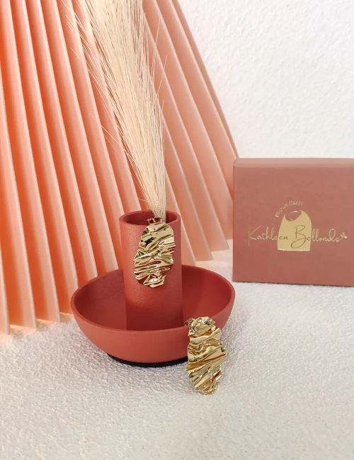 Boucles d'oreilles Plateau rosa